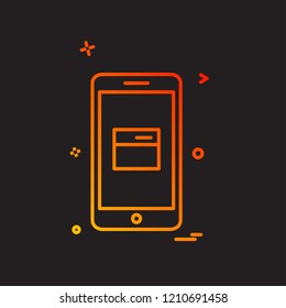 Phone icon design vector