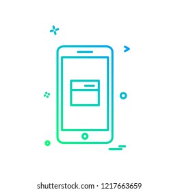 Phone icon design vector
