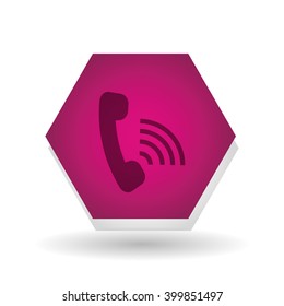 phone icon design, vector illustration