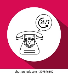 Phone icon design, vector illustration