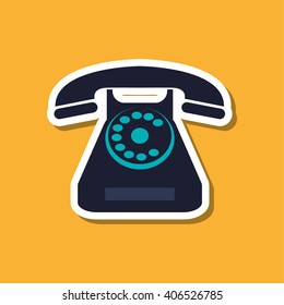 phone icon design, vector illustration