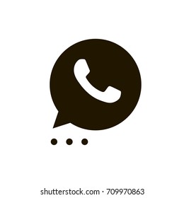 Phone icon. Designed for web interfaces and software.