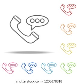Phone icon. Elements of Global Logistics in multi color style icons. Simple icon for websites, web design, mobile app, info graphics