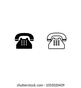 phone icon fill and outline