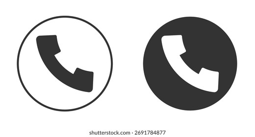 Ícone de telefone. sinal plano preenchido para conceito móvel. Gráficos vetoriais
