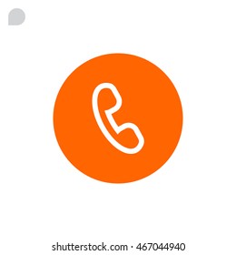  phone icon flat.