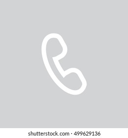  phone icon flat.