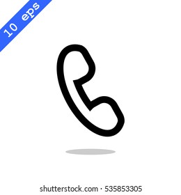  phone icon flat.