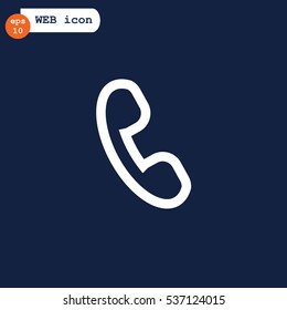  phone icon flat.