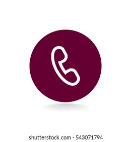  phone icon flat.