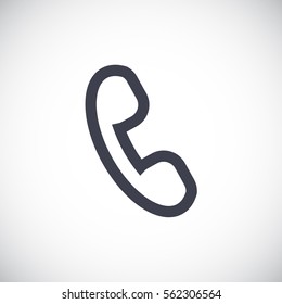  phone icon flat.