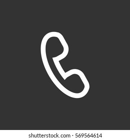  phone icon flat.