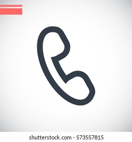  phone icon flat.