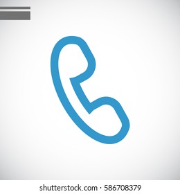  phone icon flat.