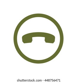 Phone   icon. Flat design.
