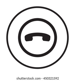 Phone   icon. Flat design.