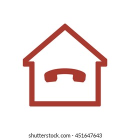 Phone   icon. Flat design.