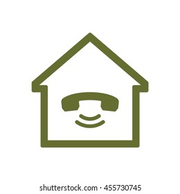 Phone   icon. Flat design.