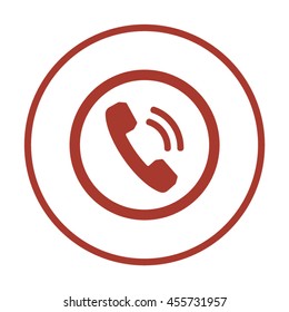 Phone   icon. Flat design.
