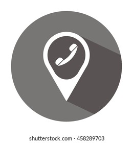 Phone   icon. Flat design.
