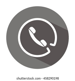  Phone  icon. Flat design.