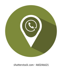  Phone  icon. Flat design.