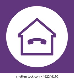 Phone   icon. Flat design.