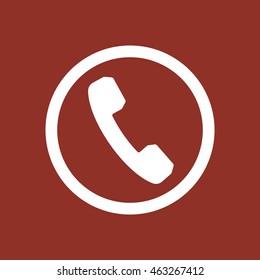 Phone   icon. Flat design.