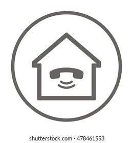 Phone   icon. Flat design.