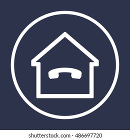 Phone   icon. Flat design.