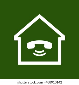 Phone   icon. Flat design.