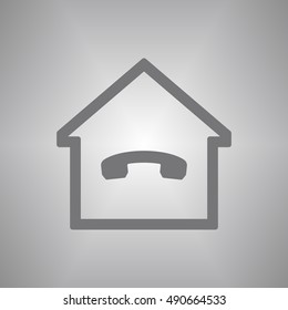 Phone   icon. Flat design.
