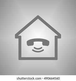 Phone   icon. Flat design.
