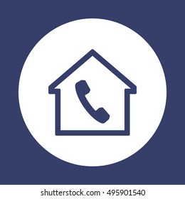 Phone   icon. Flat design.