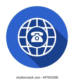Phone  icon. Flat design.
