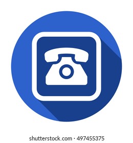 Phone  icon. Flat design.
