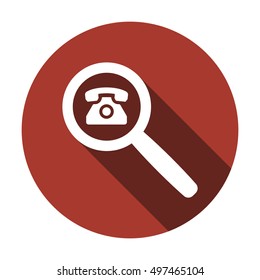 Phone  icon. Flat design.