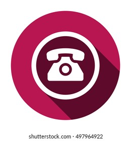 Phone  icon. Flat design.
