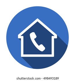 Phone icon. Flat design.