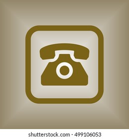 Phone  icon. Flat design.