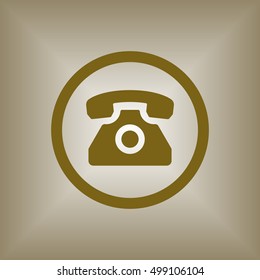 Phone  icon. Flat design.