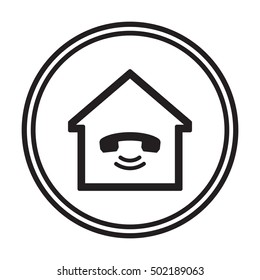 Phone   icon. Flat design.