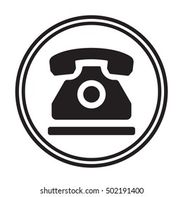 Phone  icon. Flat design.