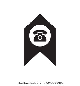 Phone  icon. Flat design.