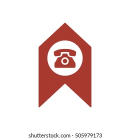 Phone  icon. Flat design.