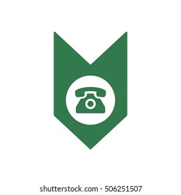 Phone  icon. Flat design.
