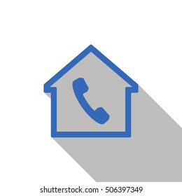 Phone   icon. Flat design.