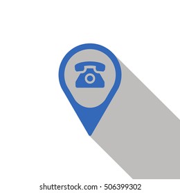 Phone  icon. Flat design.