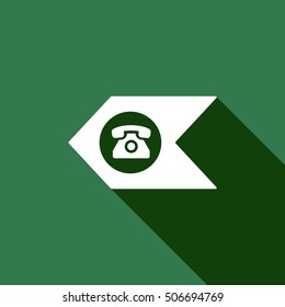 Phone  icon. Flat design.