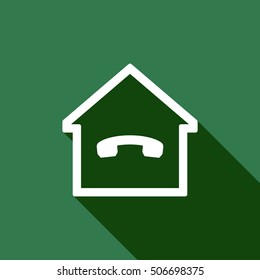 Phone   icon. Flat design.